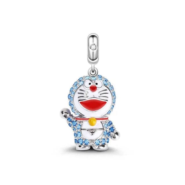 Pangama JewelryCrystal Cartoon Cat Dangle Charm