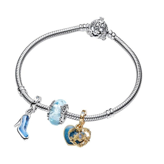 Disney Cinderella's Triple Charm Bracelet Set
