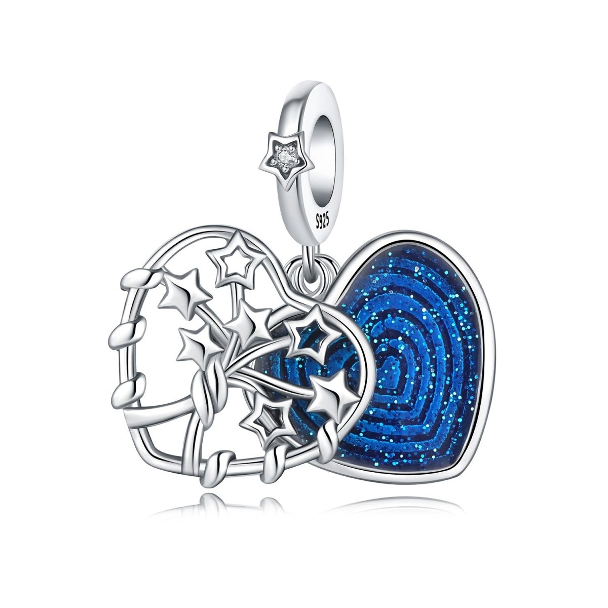 Pangama Jewelry Double Dangle Tree & Galaxy Moon Charm