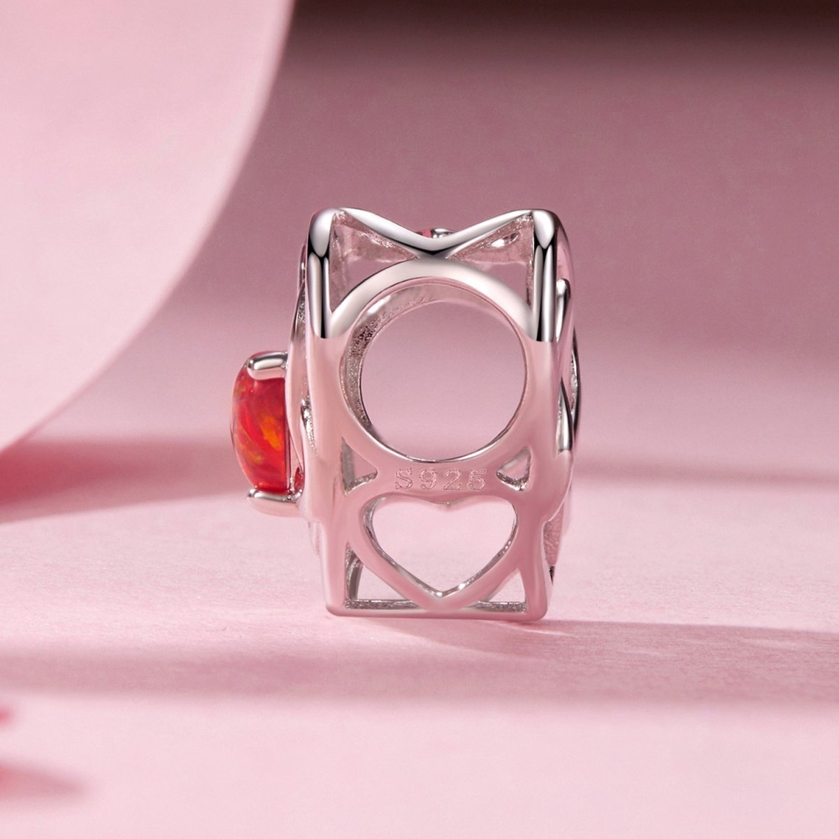 Pangama Jewelry Fiery Opal Love Knot Charm