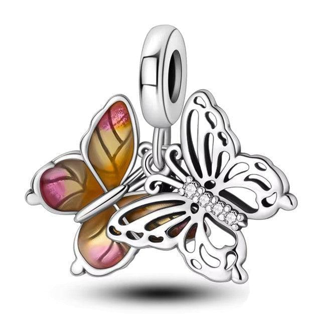 Pangama JewelryFlying Butterflies Dangle Charm