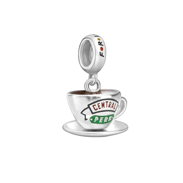 Friends Tv Series Central Perk Coffee Cup Dangle Charm