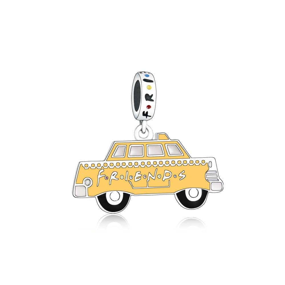 Pangama JewelryFriends TV Series Yellow Taxi Cab Dangle Charm