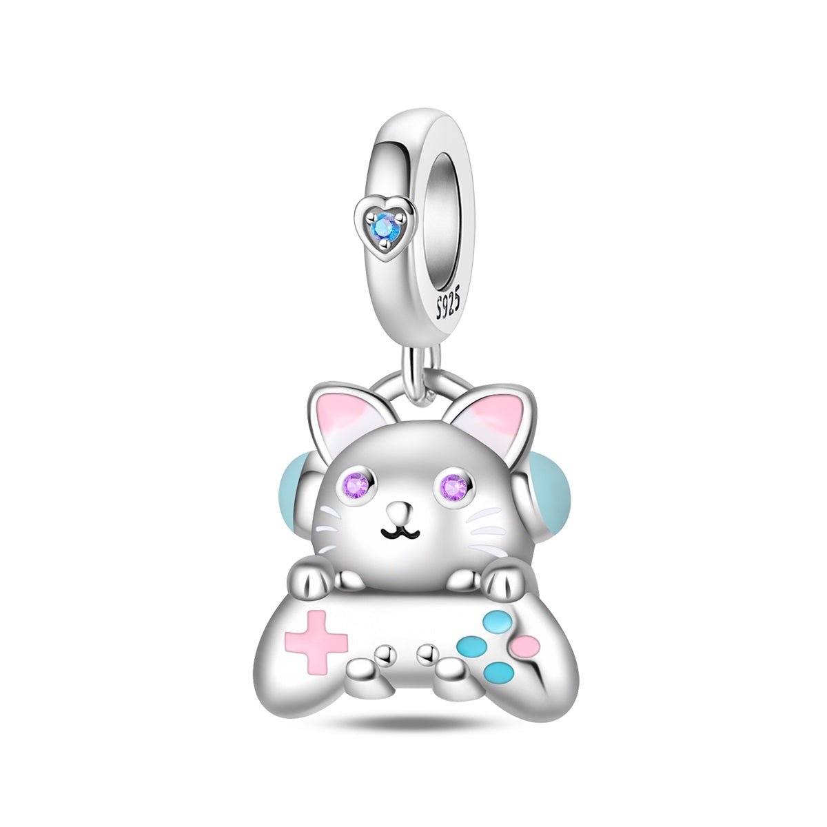 Pangama Jewelry Gamer Cat Dangle Charm
