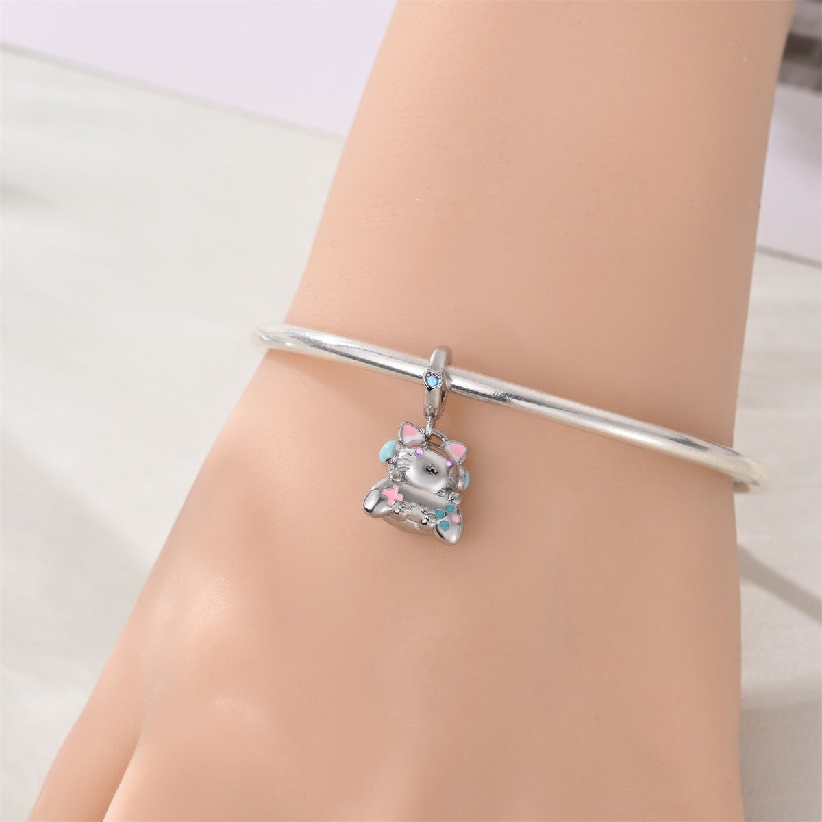 Pangama Jewelry Gamer Cat Dangle Charm