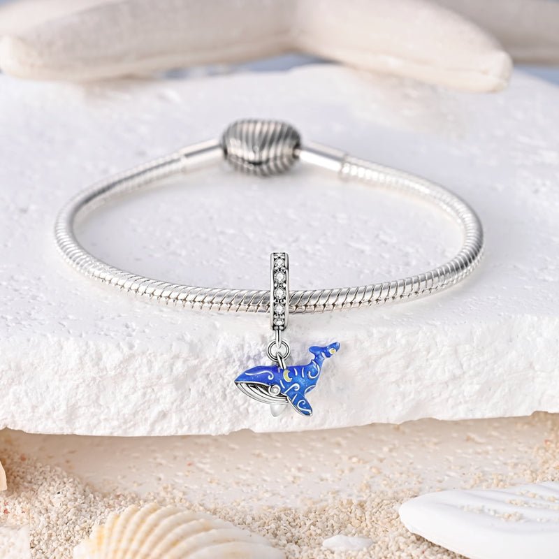 Pangama Jewelry Glow - in - the - Dark Blue Whale Dangle Charm