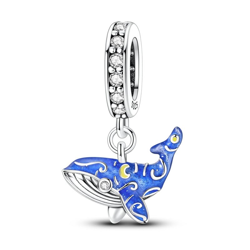 Pangama Jewelry Glow - in - the - Dark Blue Whale Dangle Charm