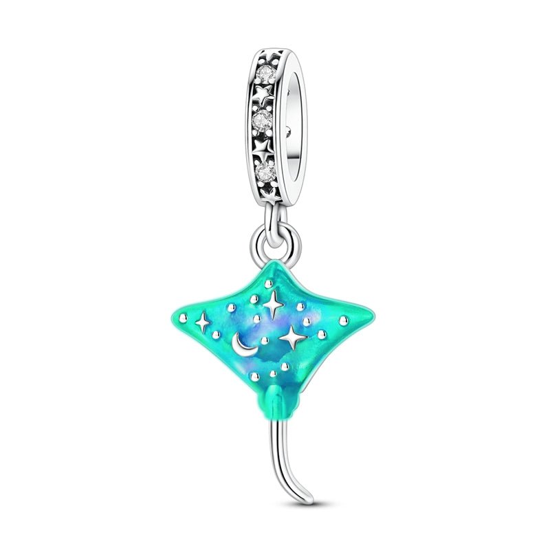Pangama Jewelry Glow - in - the - Dark Cosmic Stingray Dangle Charm