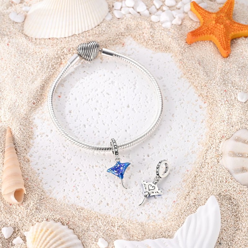 Pangama Jewelry Glow - in - the - Dark Cosmic Stingray Dangle Charm