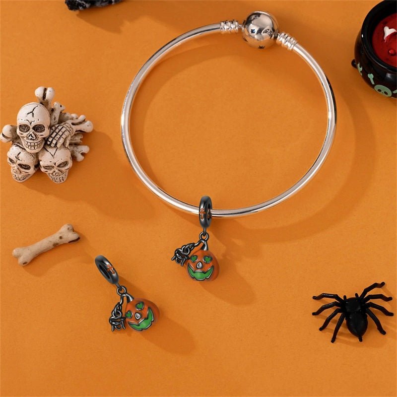 Pangama Jewelry Glow - in - the - Dark Jack - O’ - Lantern Pumpkin Dangle Charm