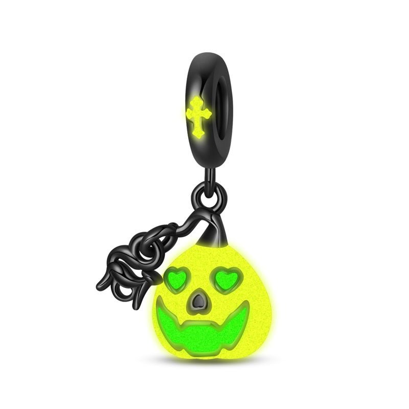 Pangama Jewelry Glow - in - the - Dark Jack - O’ - Lantern Pumpkin Dangle Charm