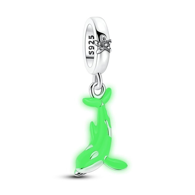 Pangama Jewelry Glow - in - the - Dark Orca Whale Dangle Charm