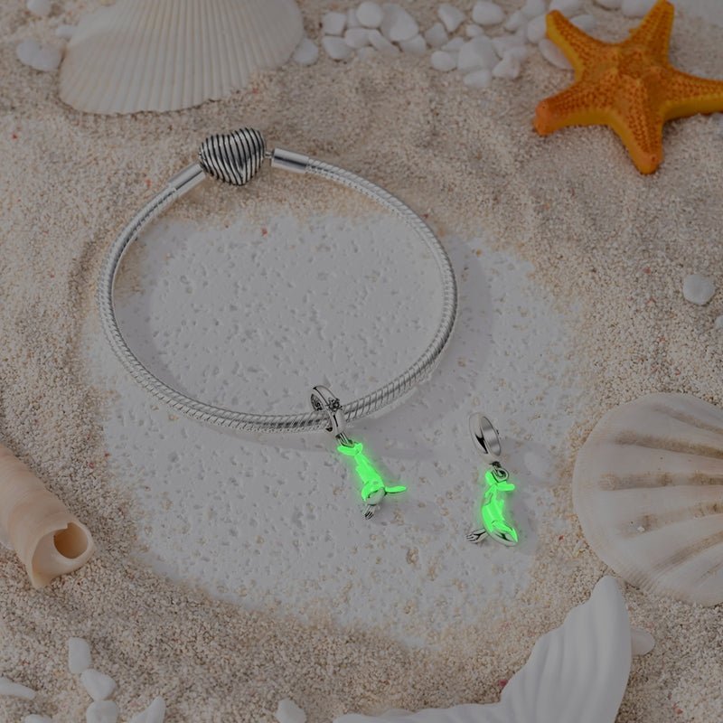 Pangama Jewelry Glow - in - the - Dark Orca Whale Dangle Charm