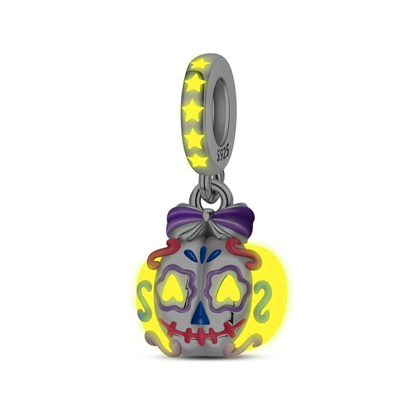 Pangama Jewelry Glow - in - the - Dark Sugar Skull Dangle Charm