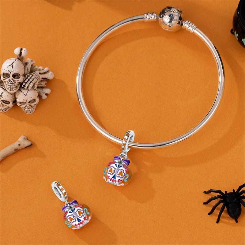 Pangama Jewelry Glow - in - the - Dark Sugar Skull Dangle Charm