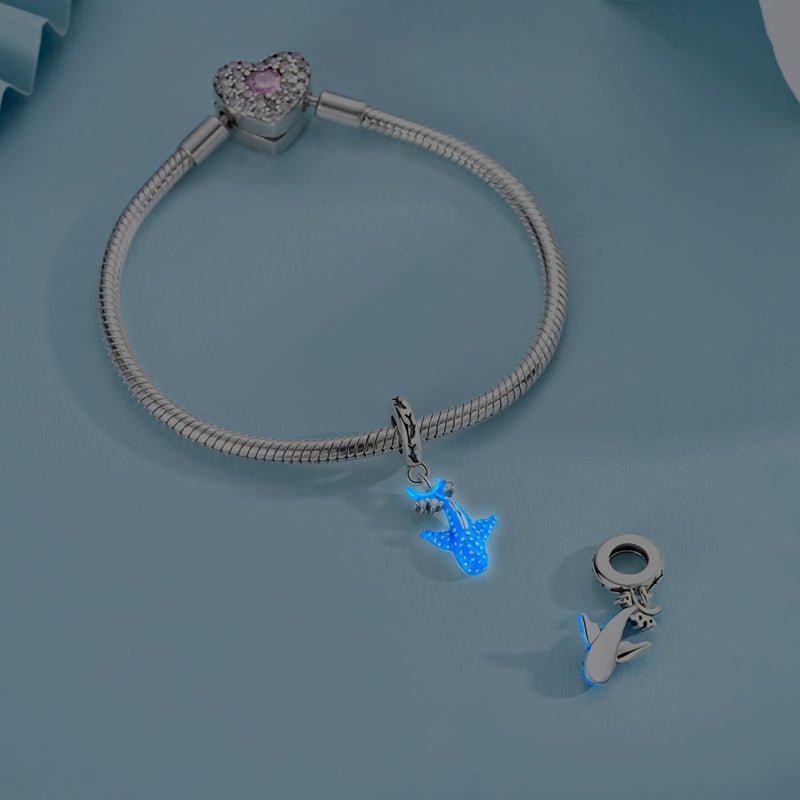 Pangama Jewelry Glow - in - the - Dark Whale Shark Dangle Charm
