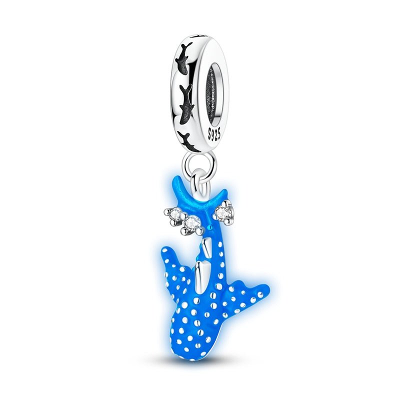 Pangama Jewelry Glow - in - the - Dark Whale Shark Dangle Charm