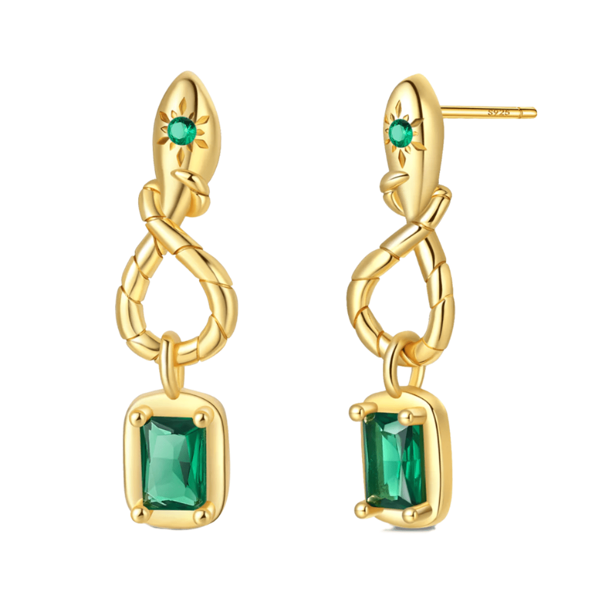 Pangama Jewelry Gold Knot Drop Earrings