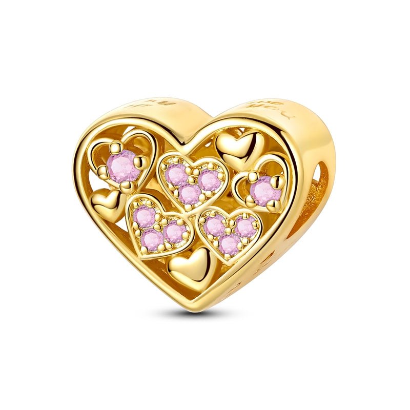 Pangama Jewelry Gold Lucky to Have You Heart Charm