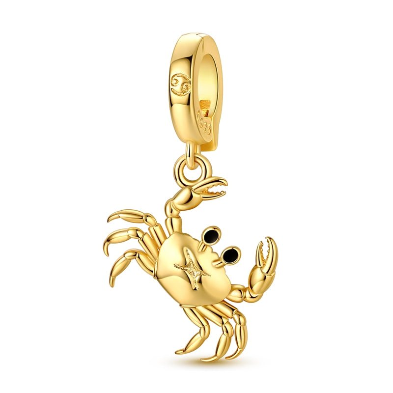 Pangama Jewelry Golden Astrology Signs Zodiac Constellation Dangle Charms