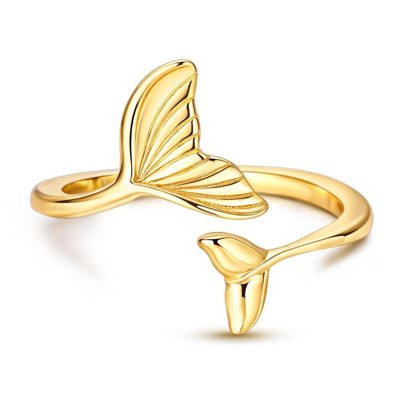 Pangama Jewelry Golden Mermaid Tail Adjustable Ring