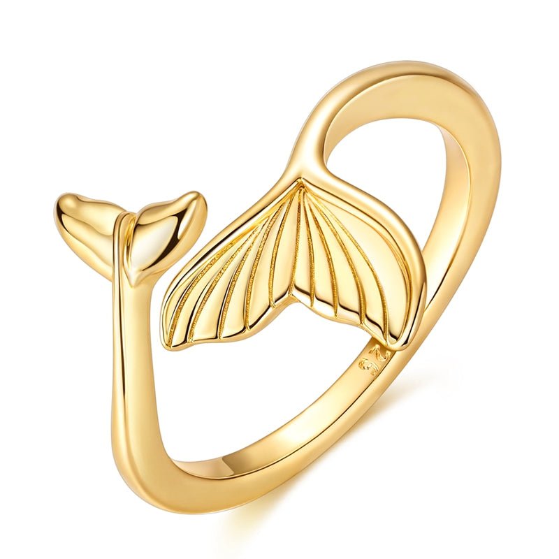 Pangama Jewelry Golden Mermaid Tail Adjustable Ring