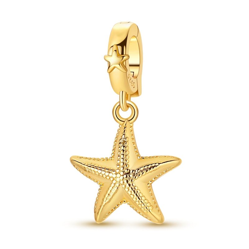 Pangama Jewelry Golden Starfish Dangle Charm