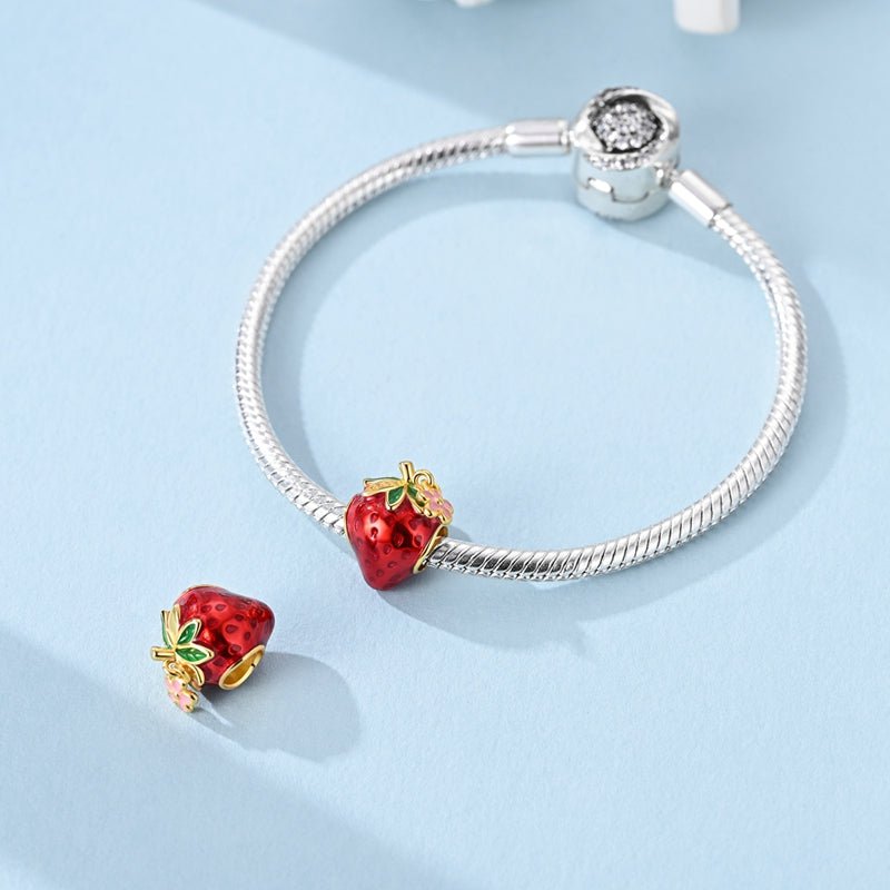 Pangama Jewelry Golden Strawberry Bloom Charm