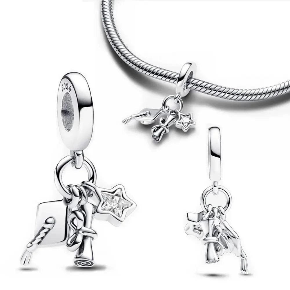 Graduation Triple Dangle Charm