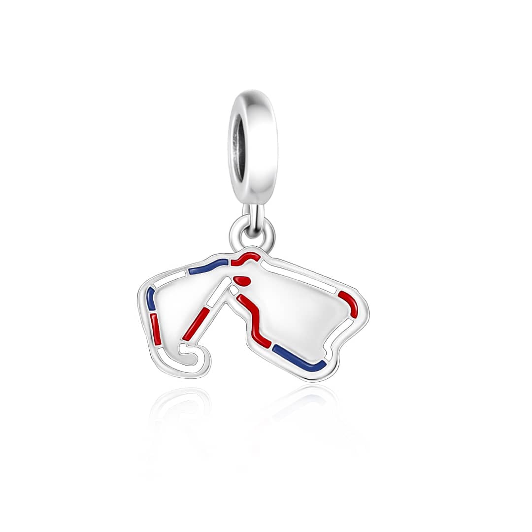 Pangama Jewelry Great Britain Silverstone Race Track Dangle Charm