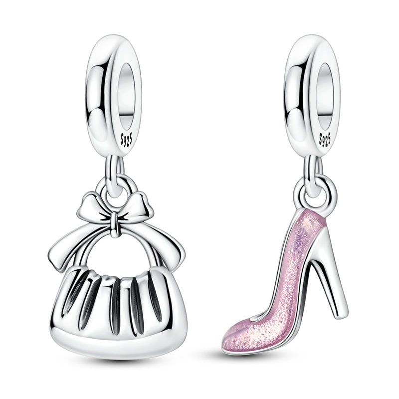 Pangama Jewelry Handbag & Pink High Heel Dangle Charm