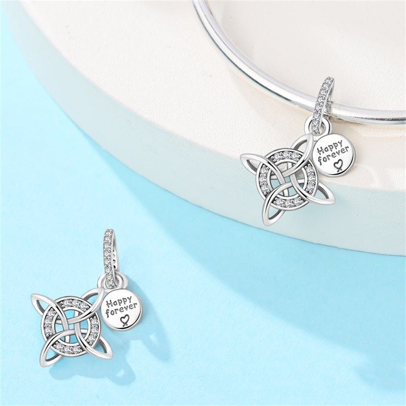 Pangama Jewelry Happy Forever Celtic Knot Dangle Charm