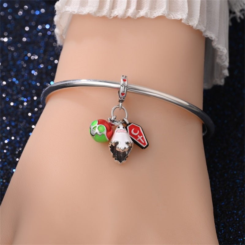 Pangama Jewelry Haunted Ghost, Skull & Coffin Dangle Charm