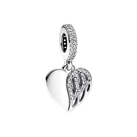 Heart & Angel Dangle Charm