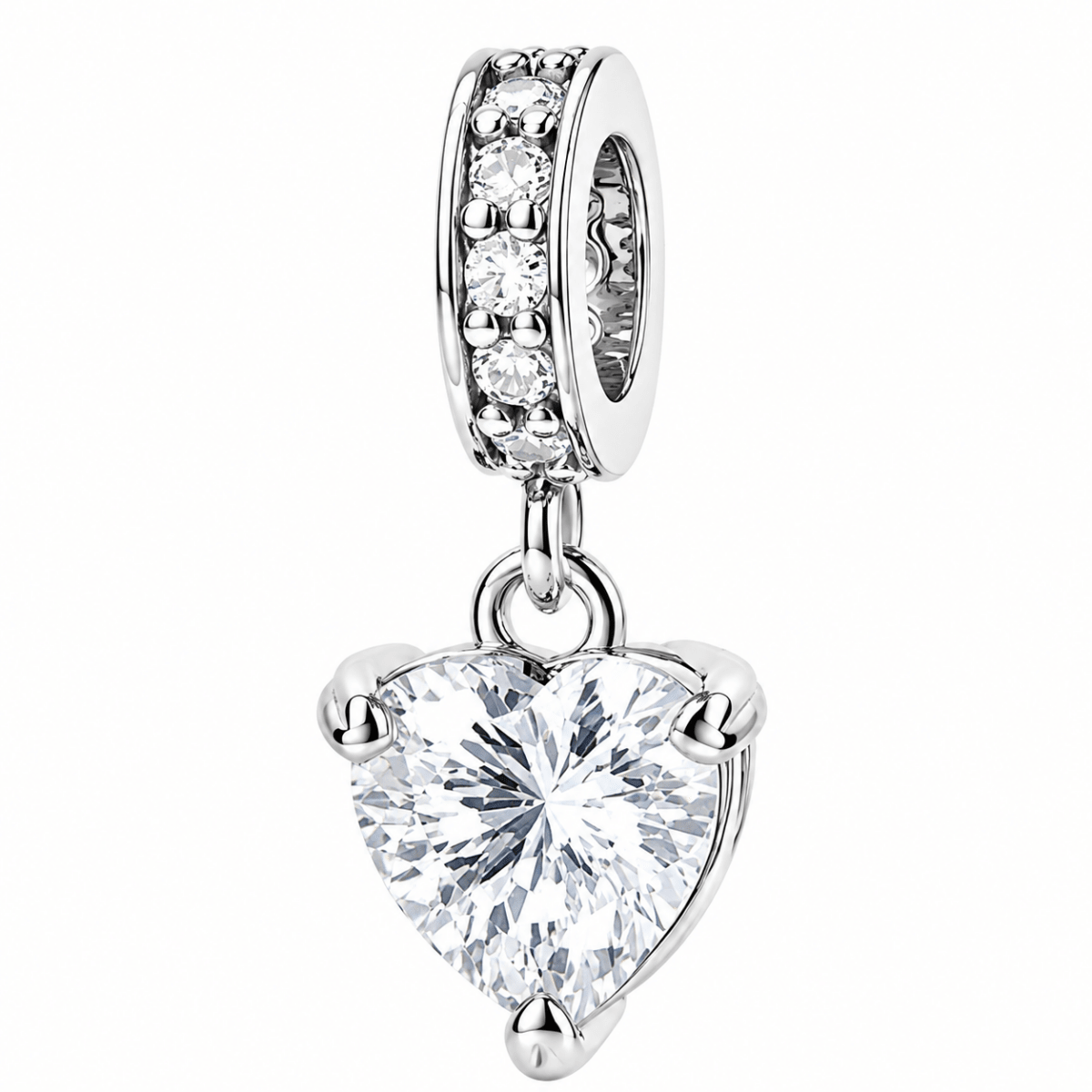 Pangama Jewelry Heart Birthstone Dangle Charm