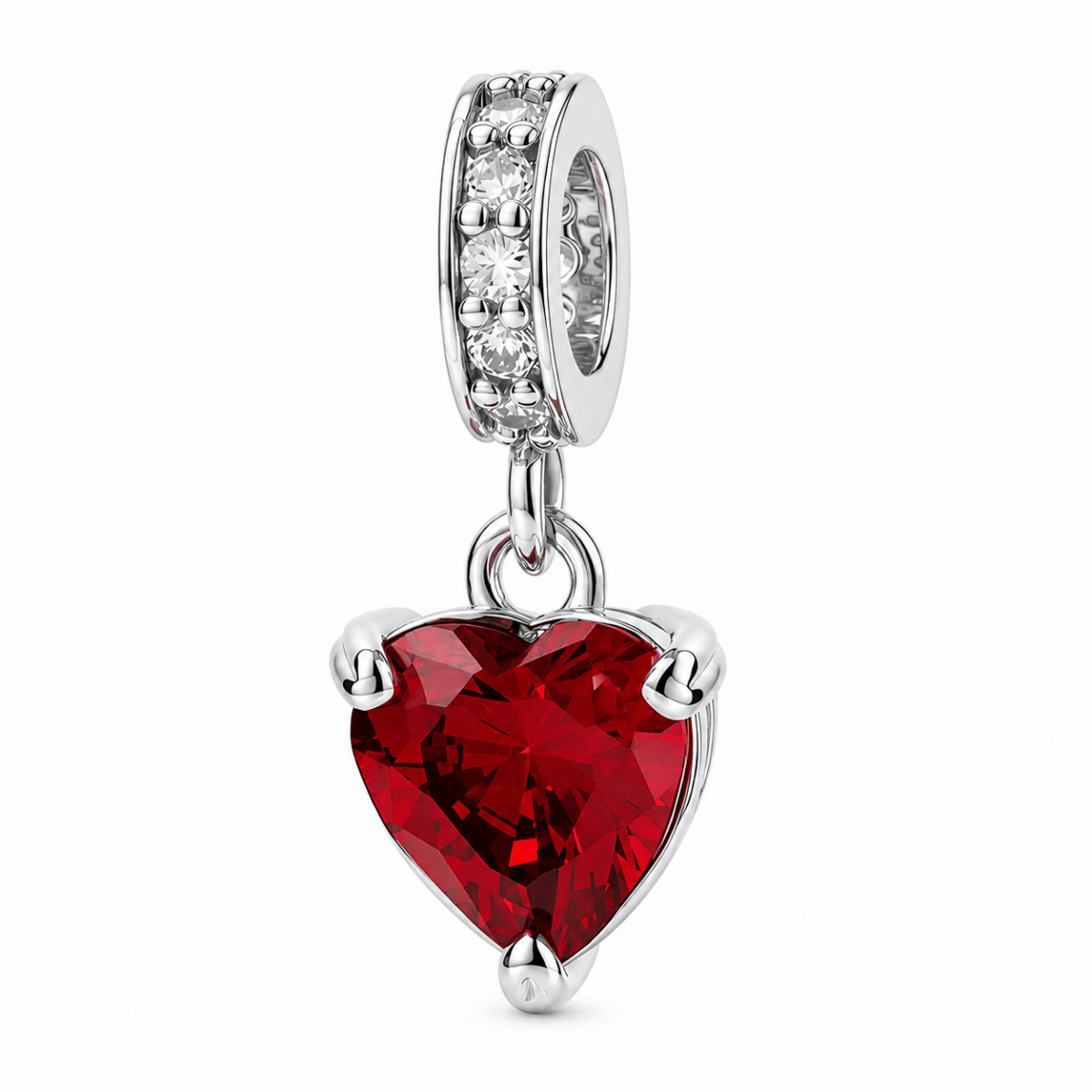 Pangama Jewelry Heart Birthstone Dangle Charm