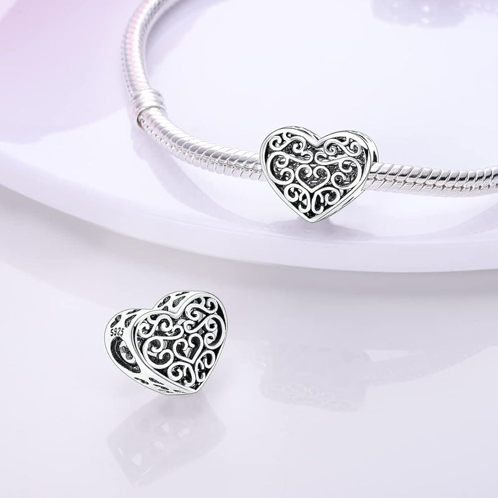 Pangama JewelryHeart Flower Charm