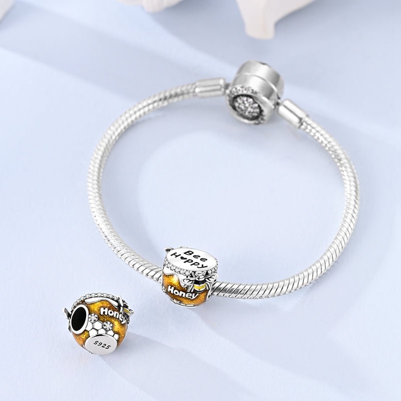 Pangama Jewelry Honey Pot “Bee Happy” Charm