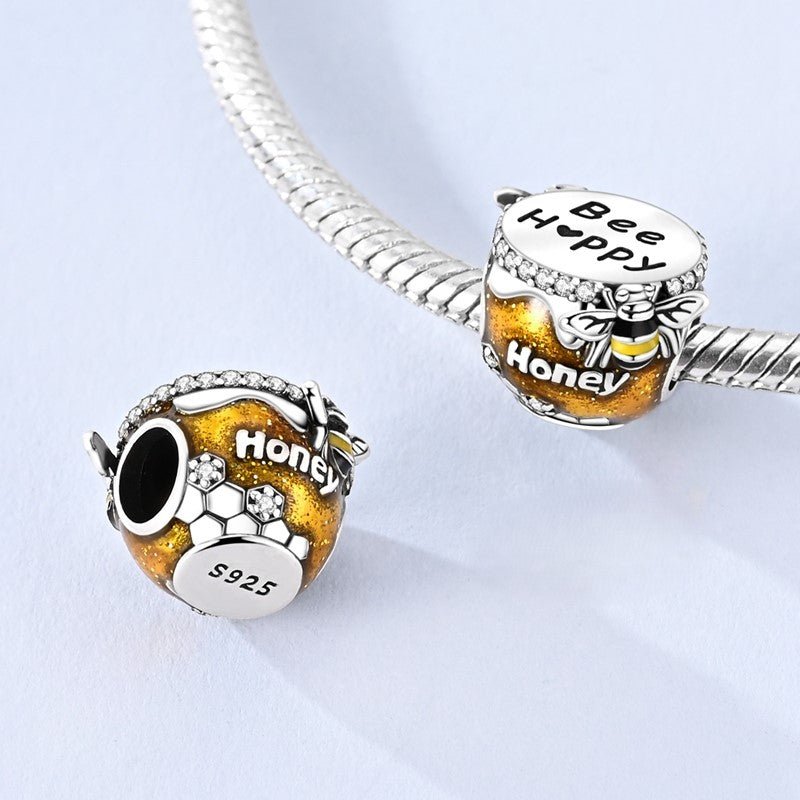 Pangama Jewelry Honey Pot “Bee Happy” Charm
