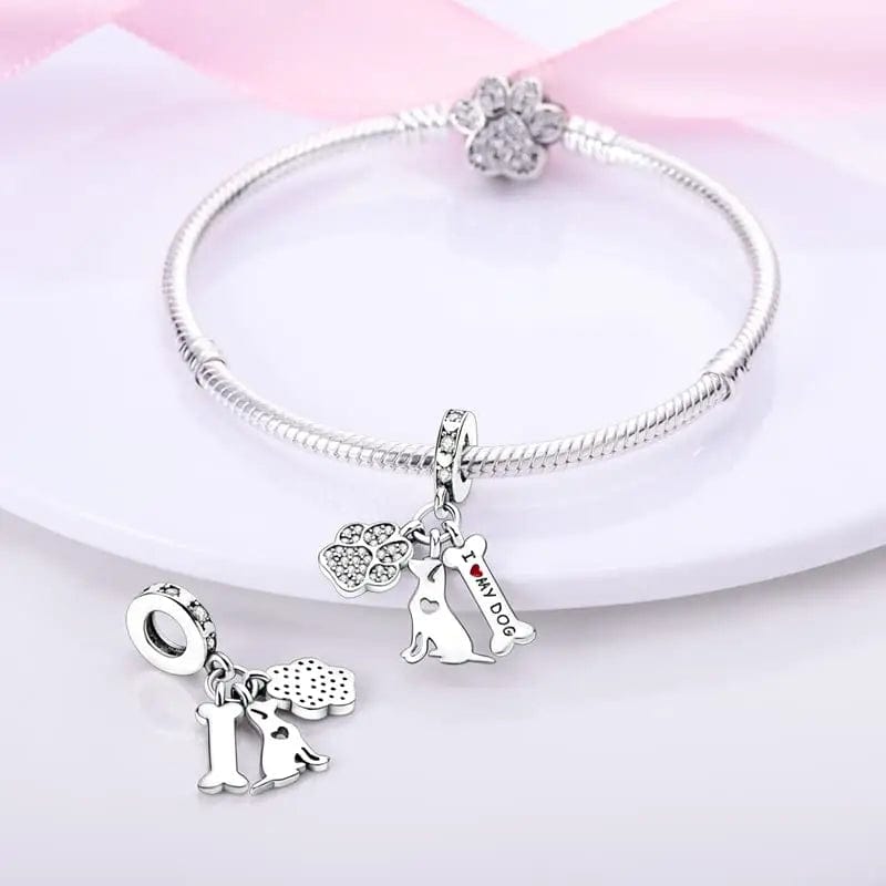 Pangama JewelryI Love my Dog Charm