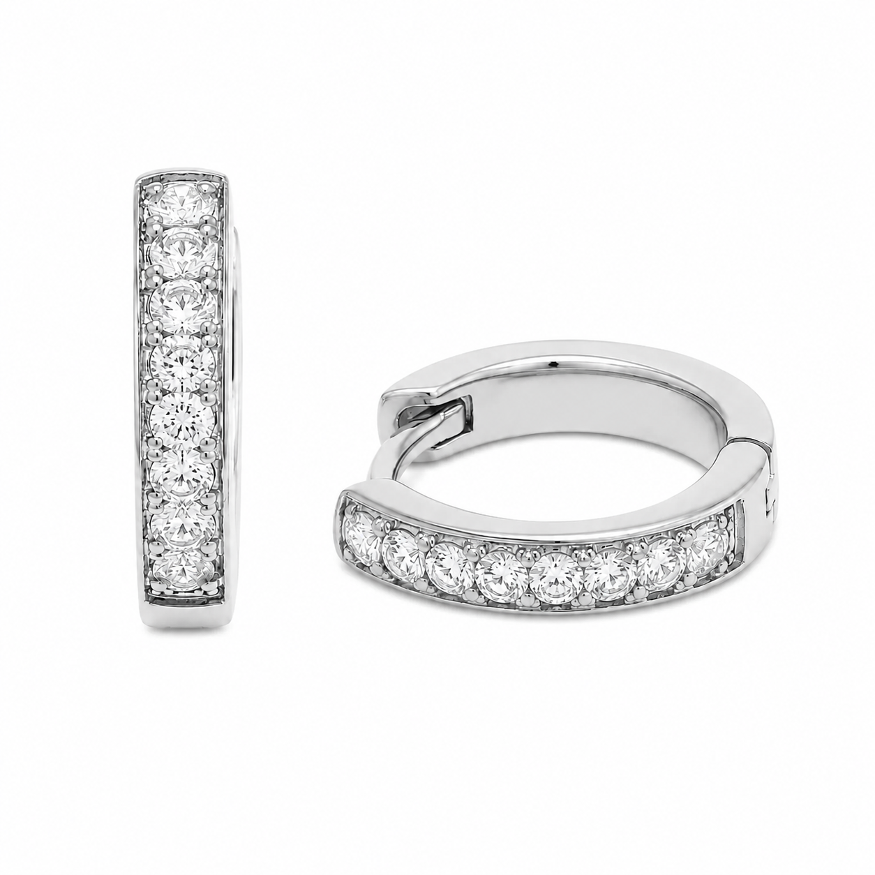 Aveline Pavé Hoop Earrings