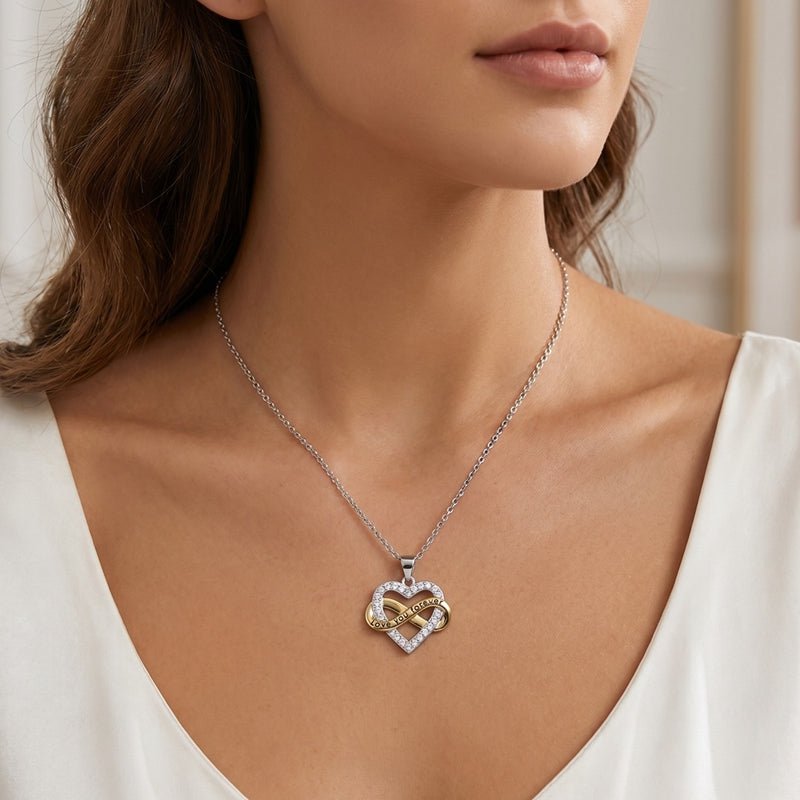 Pangama Jewelry Infinite Love Heart Necklace