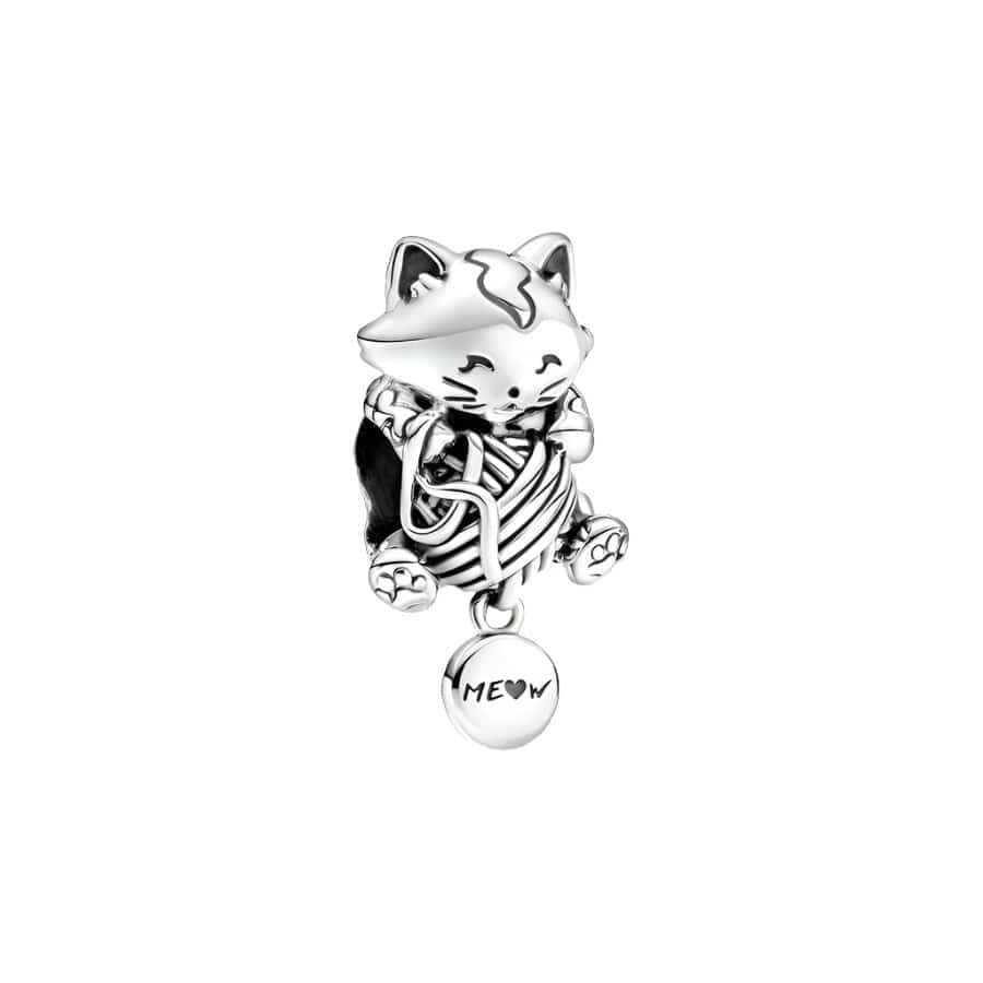 Kitten & Yarn Ball Charm