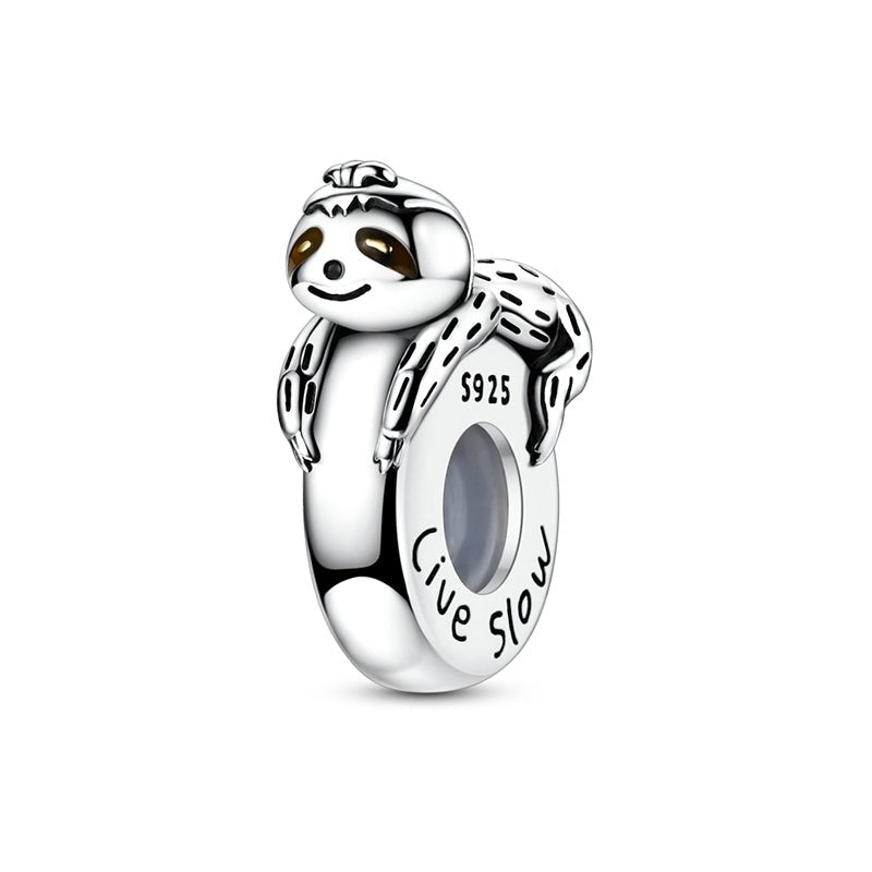 Pangama Jewelry Live Slow Sloth Hug Charm