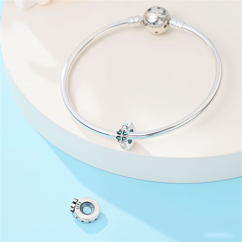 Pangama Jewelry Lucky Clover Spacer Charm