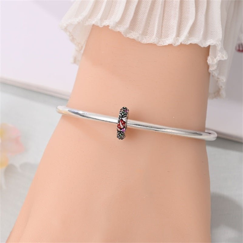 Pangama Jewelry Lucky Ladybug & Rainbow Garden Spacer Charm