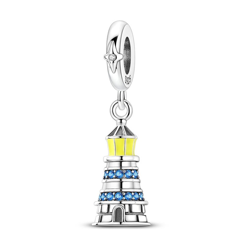 Pangama Jewelry Luminous Lighthouse Dangle Charm