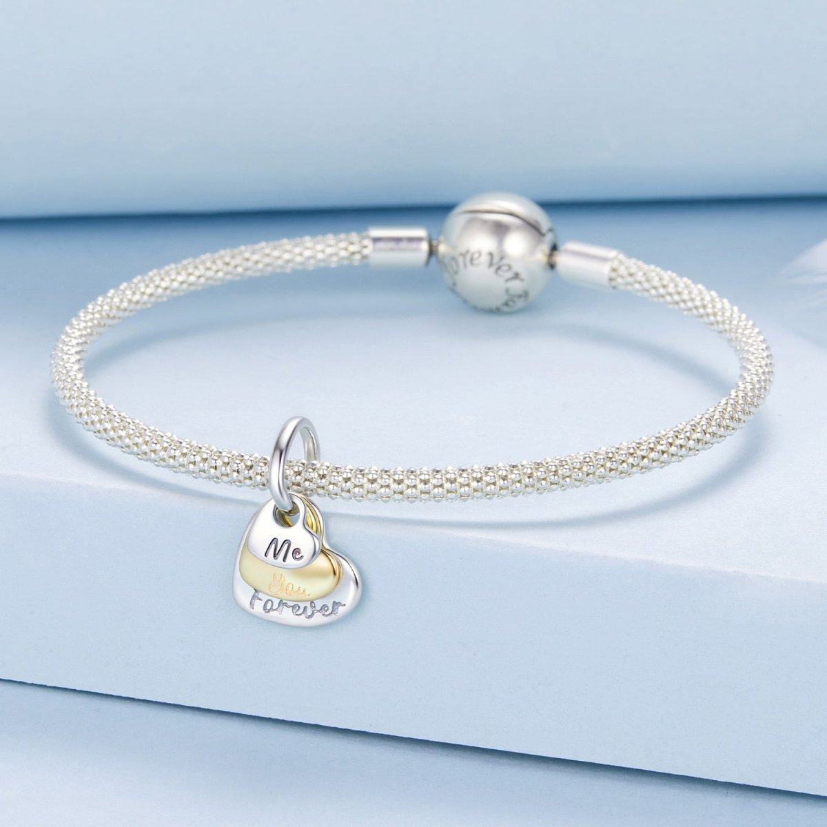 Pangama Jewelry Me & You Forever Heart Dangle Charm