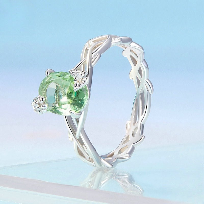 Pangama Jewelry Mint Whisper Gemstone Vine Ring