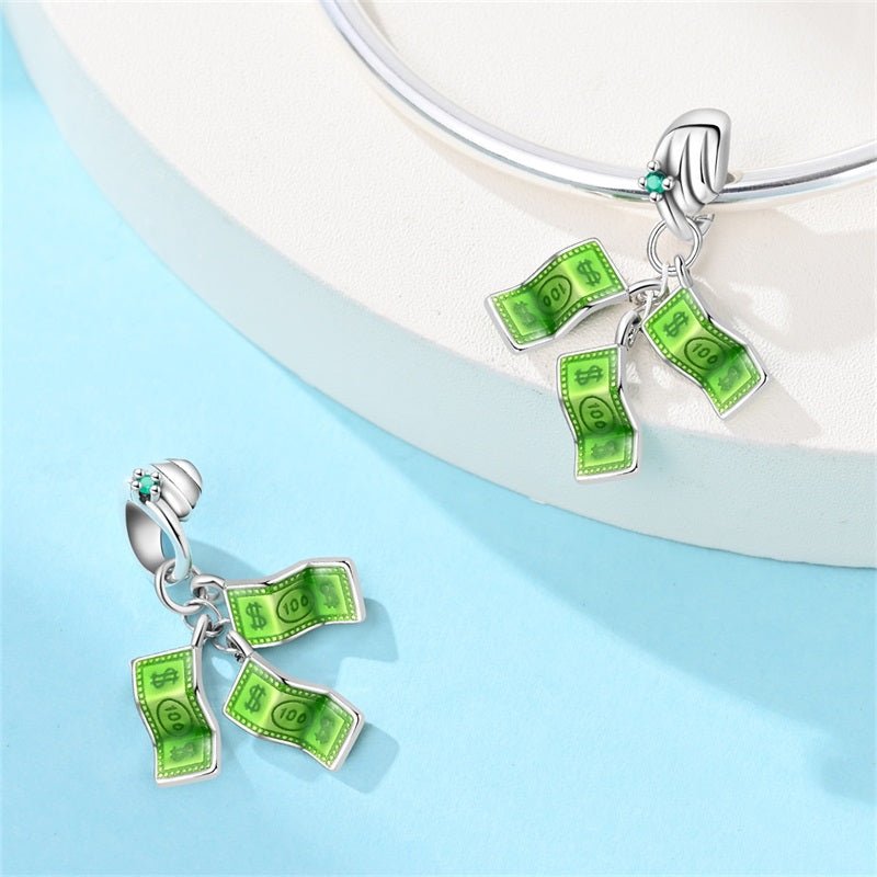 Pangama Jewelry Money Bills Dangle Charm